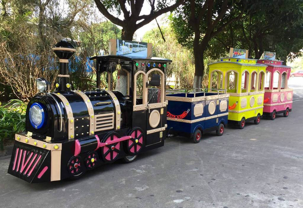 东方景区广商场无轨观光小火车电动儿童游乐设备小火车可坐人户外玩具